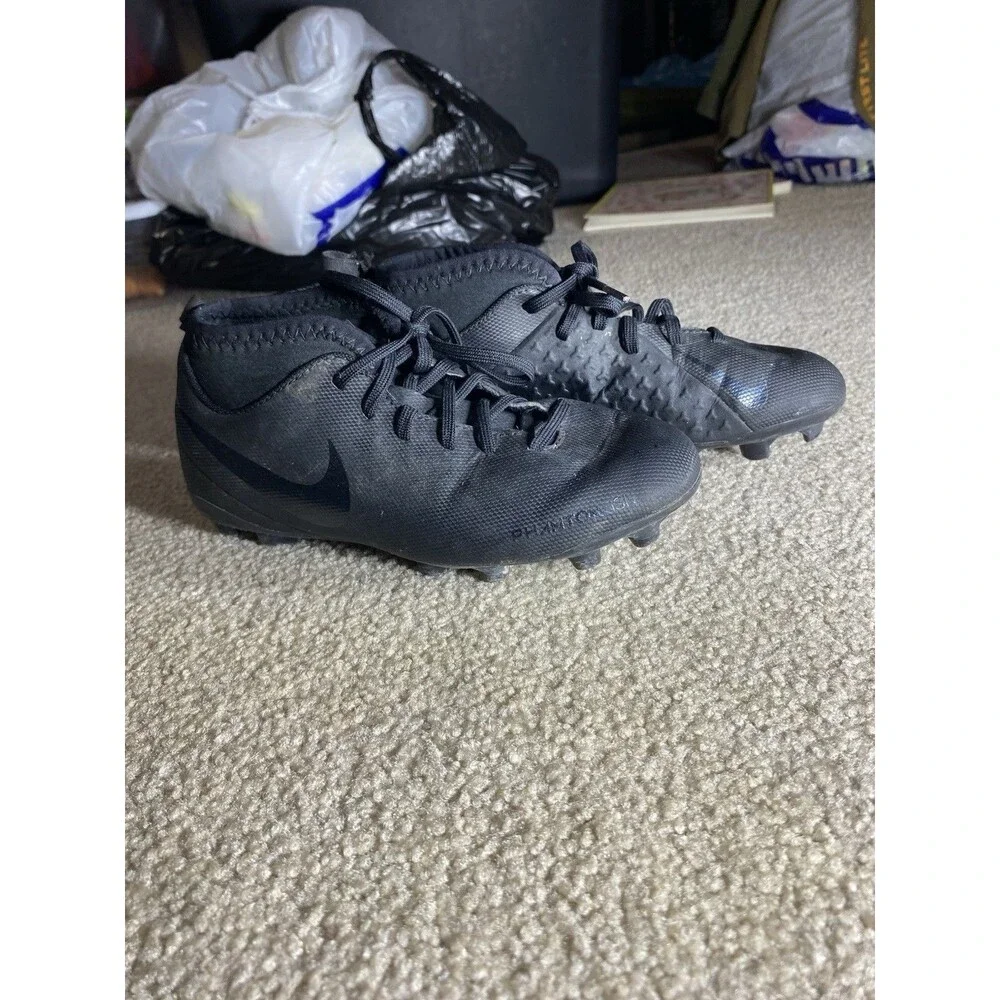 Nike Jr Phantom Vision Academy DF MG Youth Soccer Cleats Black Size 1